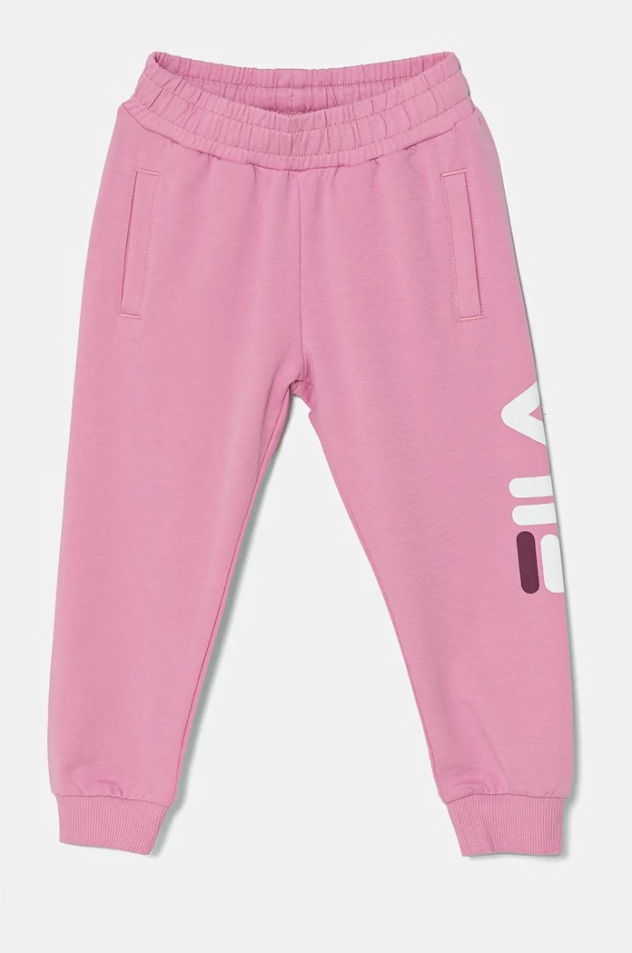 Fila spodnie dresowe dziecięce BALBOA z elastanem różowy FAK0124.G