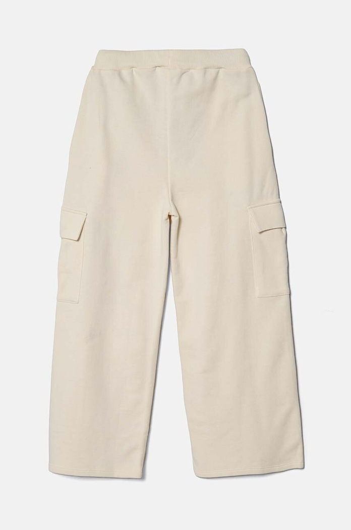 United Colors of Benetton spodnie dresowe bawełniane 33NVCF05D.G.Seasonal beżowy AW24