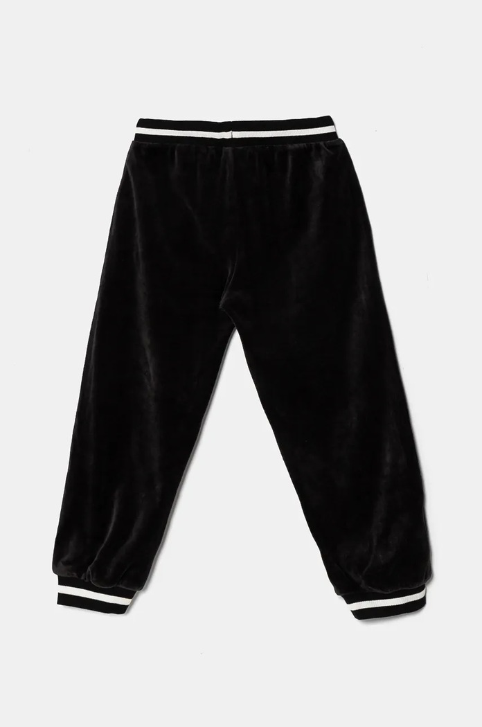 United Colors of Benetton spodnie dresowe welurowe dziecięce 3UK0CF057.G.Seasonal czarny AW24