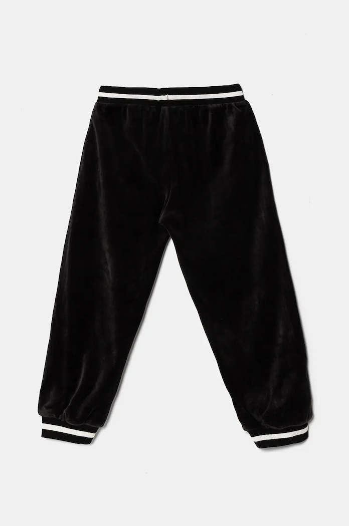 United Colors of Benetton spodnie dresowe welurowe dziecięce 3UK0CF057.G.Seasonal czarny AW24