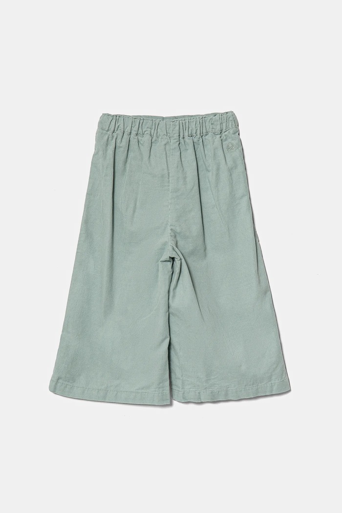 Detské menčestrové nohavice United Colors of Benetton 4O5GGF025.P.Seasonal zelená AW24