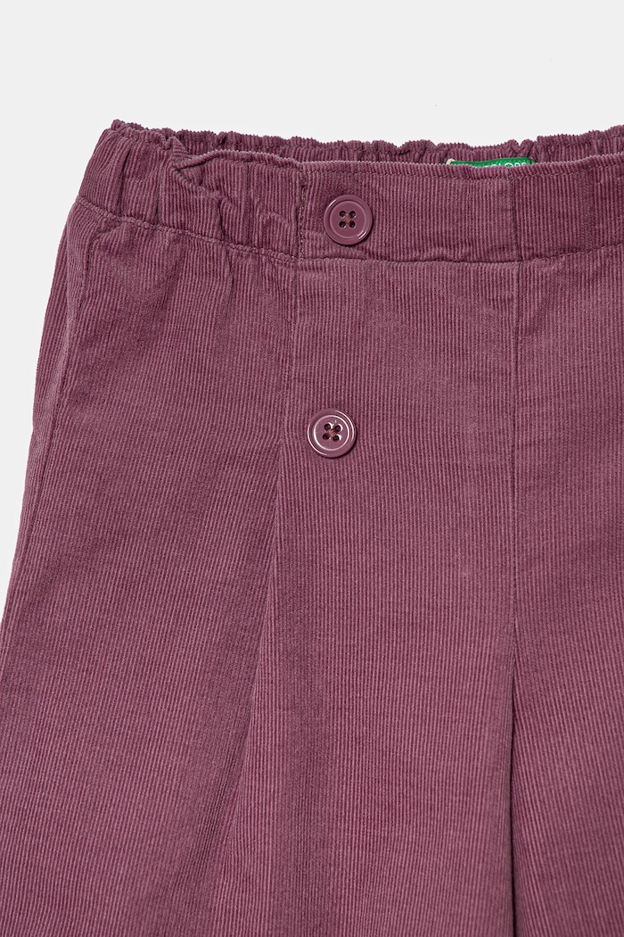 Djevojčice Dječje samtane hlače United Colors of Benetton 4O5GGF025.P.Seasonal ljubičasta