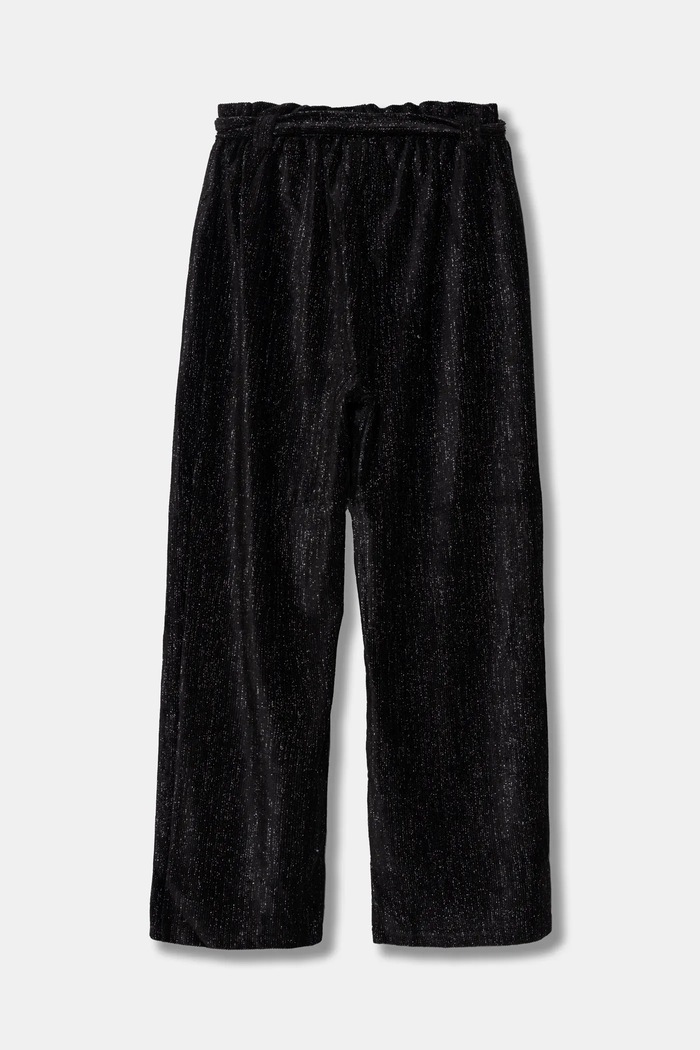 Παιδικό παντελόνι βελουτέ United Colors of Benetton 3JTPCF05M.G.Seasonal μαύρο AW24