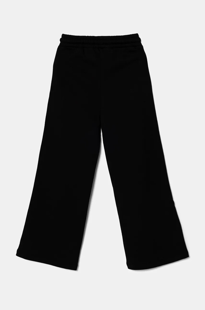 Patrizia Pepe pantaloni de trening din bumbac pentru copii J046 7P0316 negru AW24