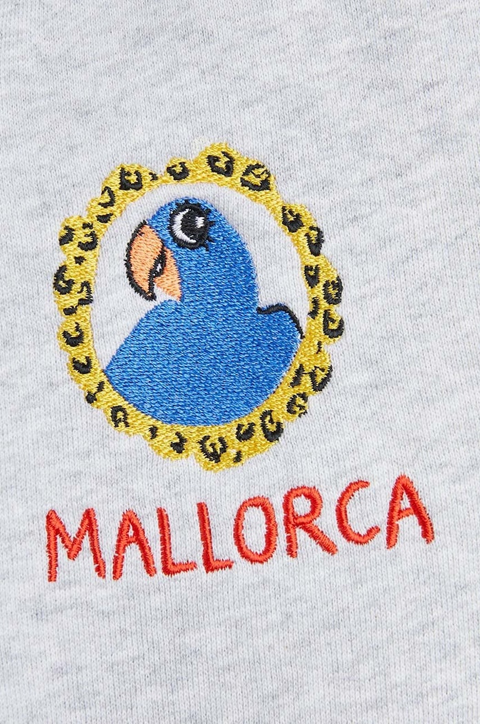 Dječji pamučni donji dio trenirke Mini Rodini Parrot siva 2463011594