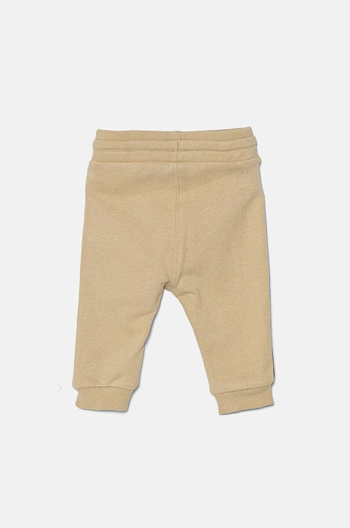 Calvin Klein Jeans spodnie dresowe bawełniane niemowlęce IN0IN00194.9BYH beżowy AW24