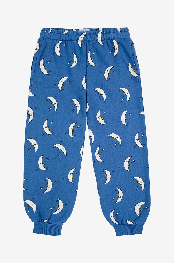 Dětské bavlněné tepláky Bobo Choses Beneath The Moon 224AC080 modrá AW24