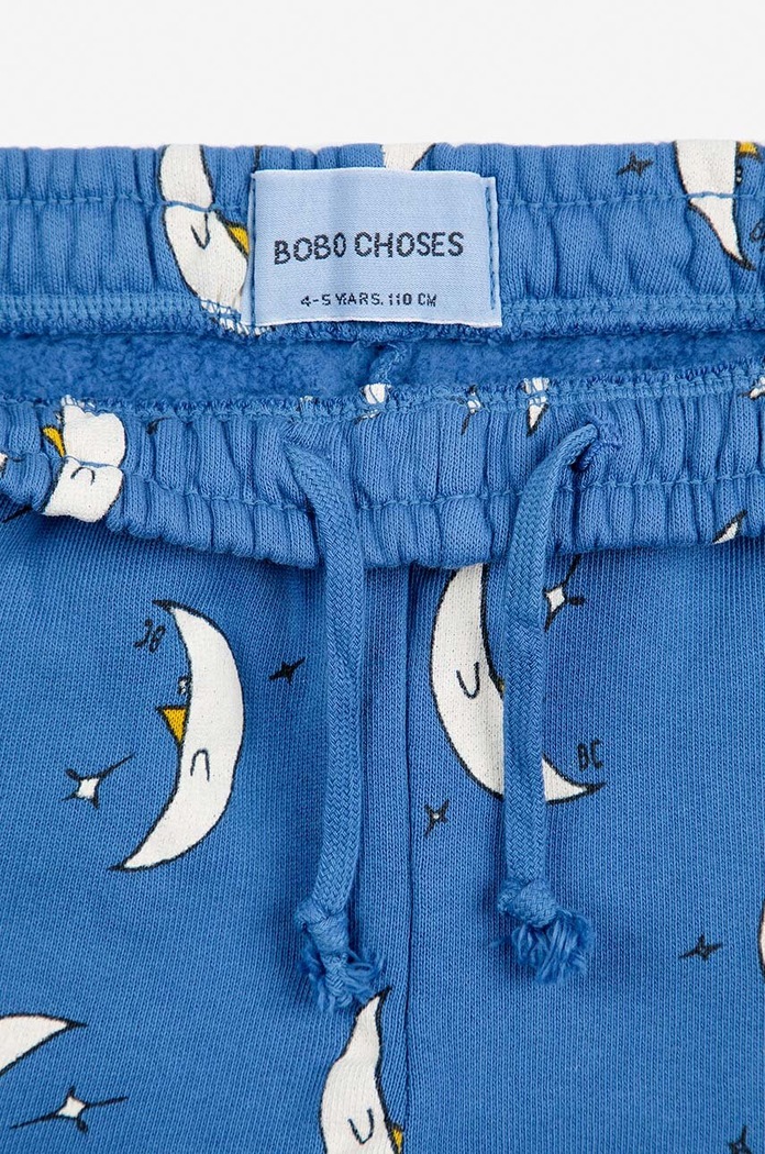 Dětské bavlněné tepláky Bobo Choses Beneath The Moon 224AC080 modrá
