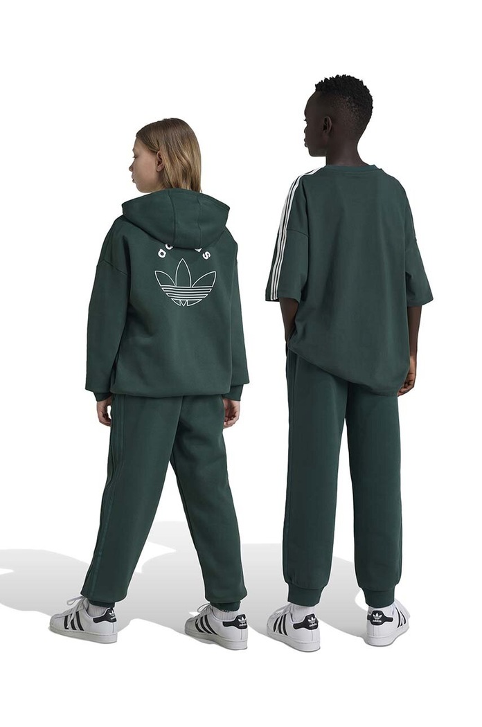Dječji donji dio trenirke adidas Originals SWEATPANTS IY9537 zelena