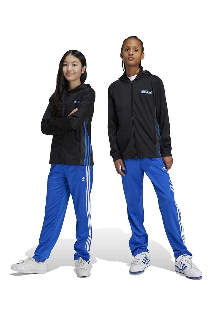 Dětské tepláky adidas Originals FIREBIRD PANTS pletenina modrá IY9803