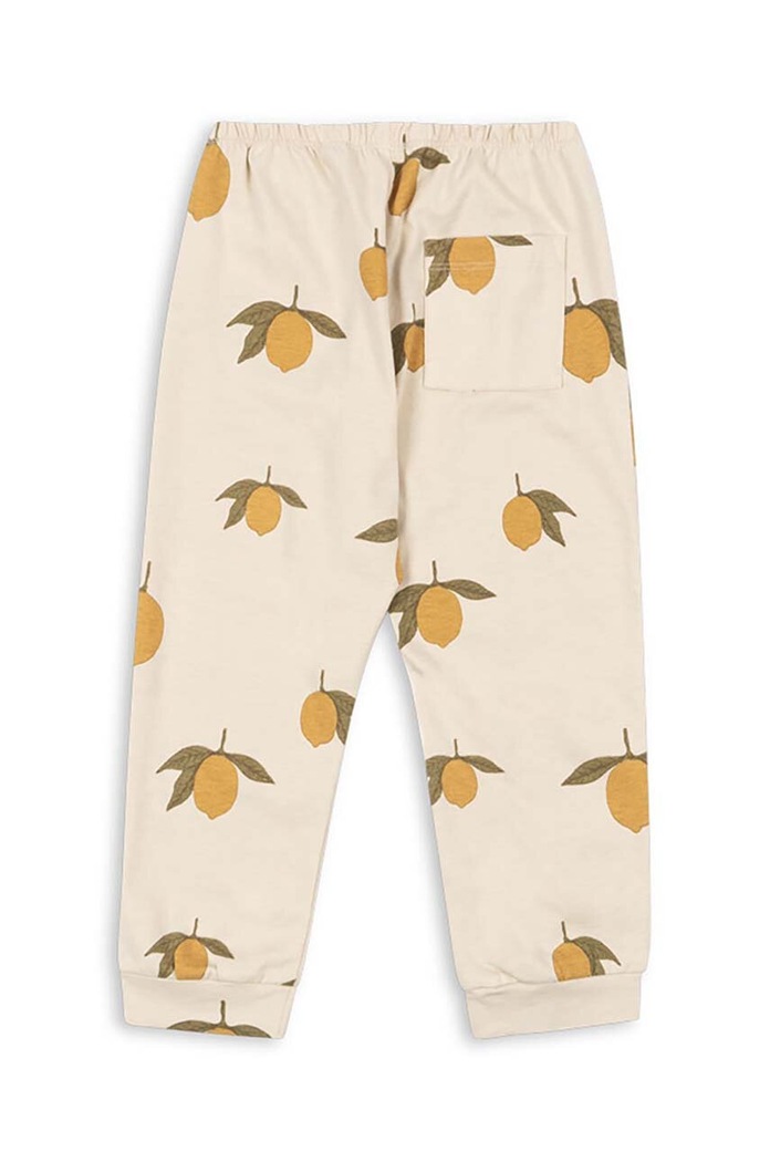 Dětské bavlněné tepláky Konges Sløjd DREY PANTS GOTS KS101488 béžová AW24