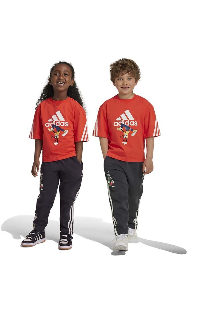 Dětské tepláky adidas LK DY MM PNT pletenina černá IV9627