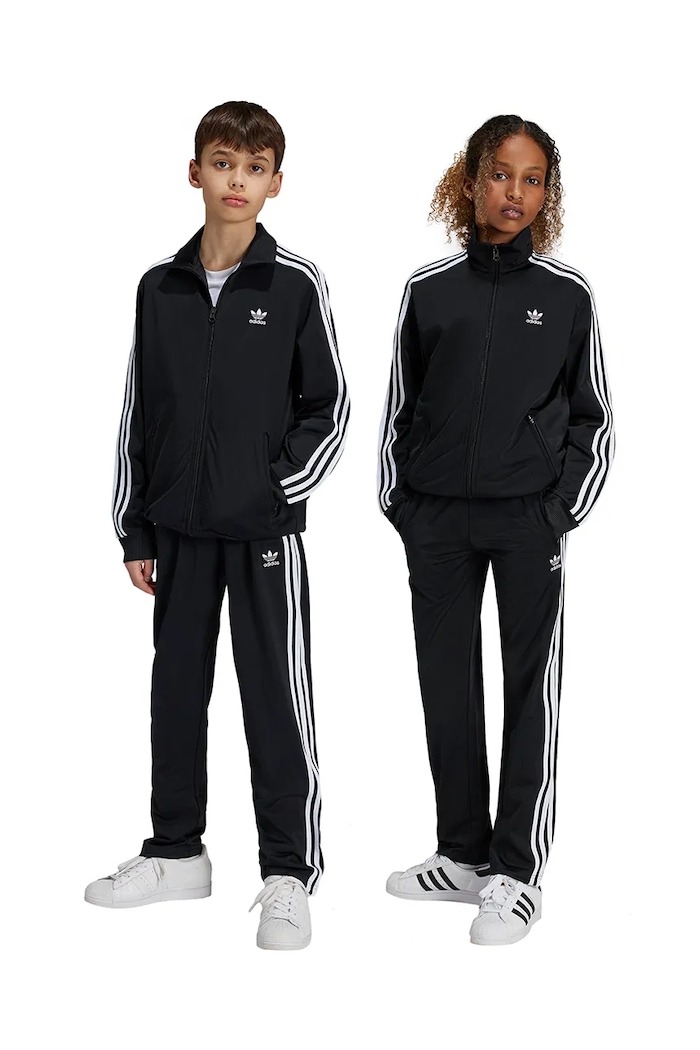 adidas Originals spodnie dresowe dziecięce FIREBIRD PANTS dzianina czarny IY9805