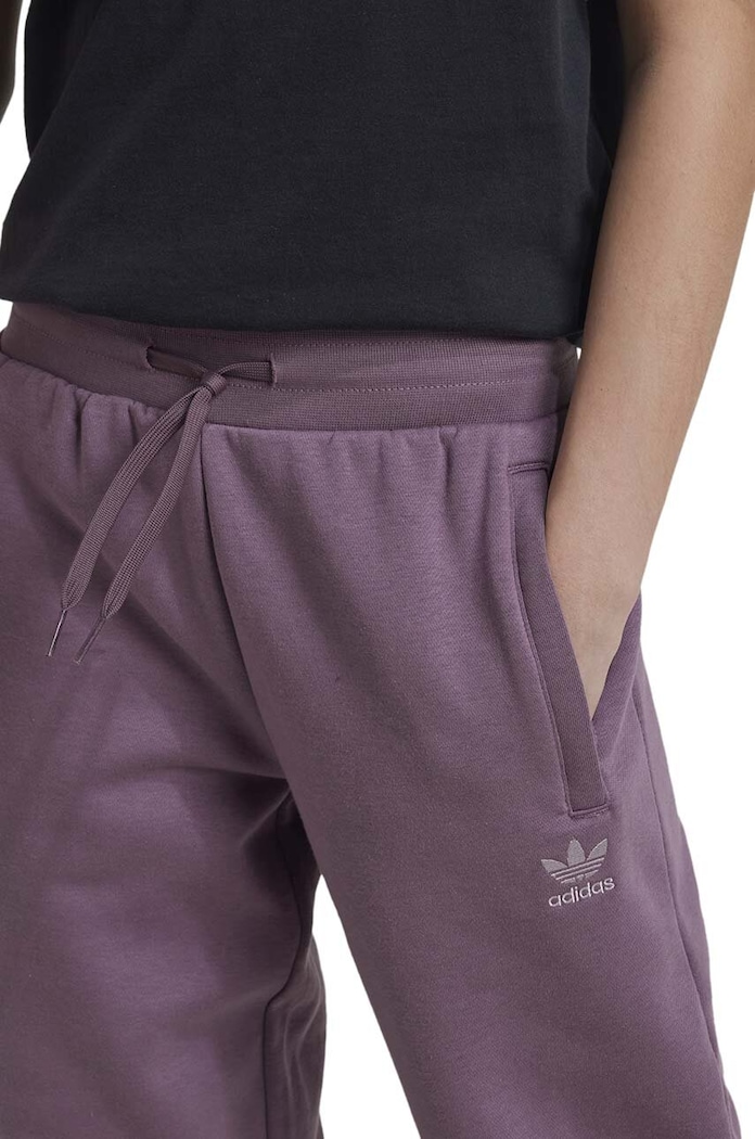 Dětské tepláky adidas Originals BOYFRIEND PANTS IX7644 fialová