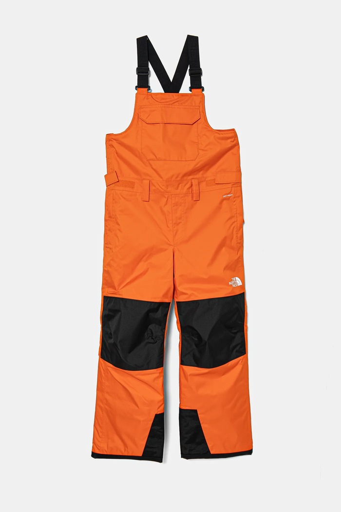The North Face spodnie narciarskie dziecięce FREEDOM INSULATED BIB tkanina pomarańczowy NF0A88UZ1OP1