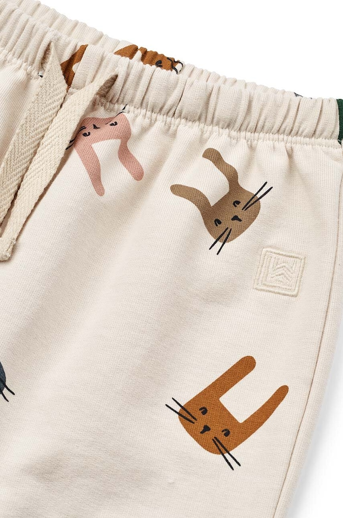 Donji dio trenirke za bebe Liewood Loup Baby Printed Sweatpants bež LW19475