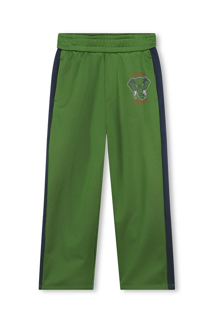 Παιδικό παντελόνι Kenzo Kids K60716.86.108 πράσινο AW24