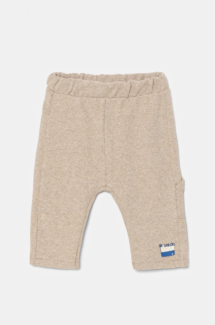 Βρεφικό παντελόνι United Colors of Benetton με ελαστάν μπεζ 38KHAF01W.W.Seasonal