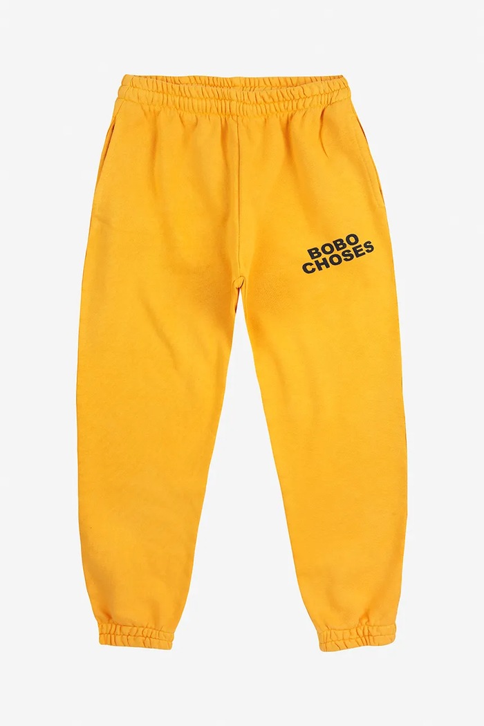 Dětské tepláky Bobo Choses 324EC026 žlutá AW24