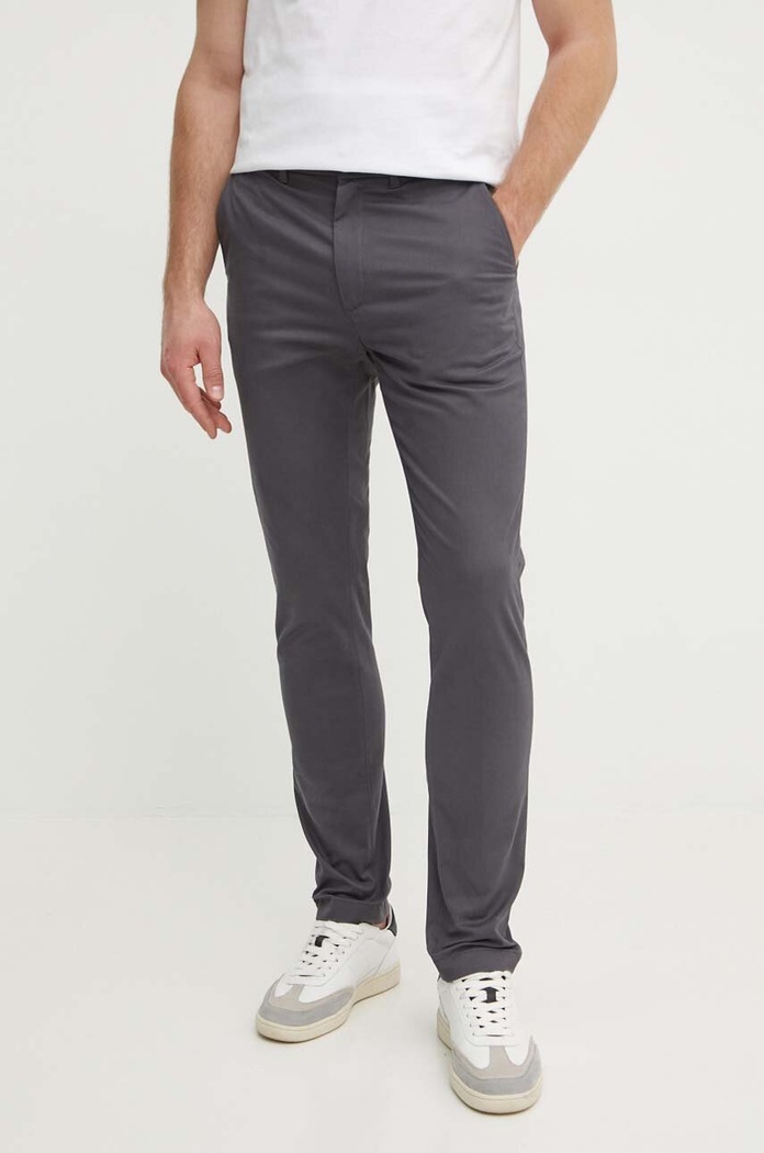 Calvin Klein spodnie z elastanem szary K10K113696