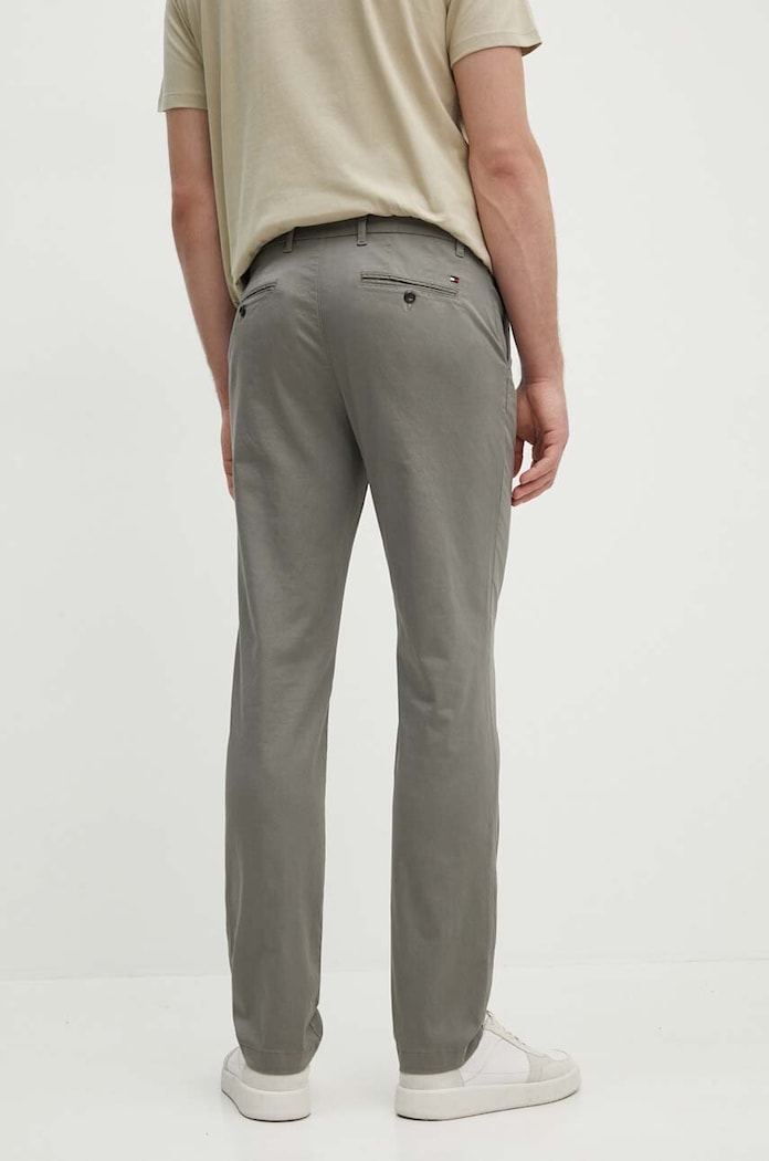 Kalhoty Tommy Hilfiger MW0MW35637 šedá AW24