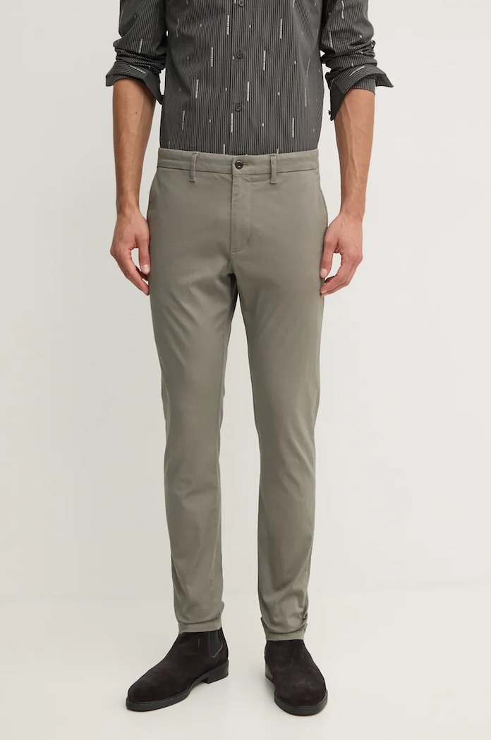 Tommy Hilfiger spodnie tkanina szary MW0MW35638