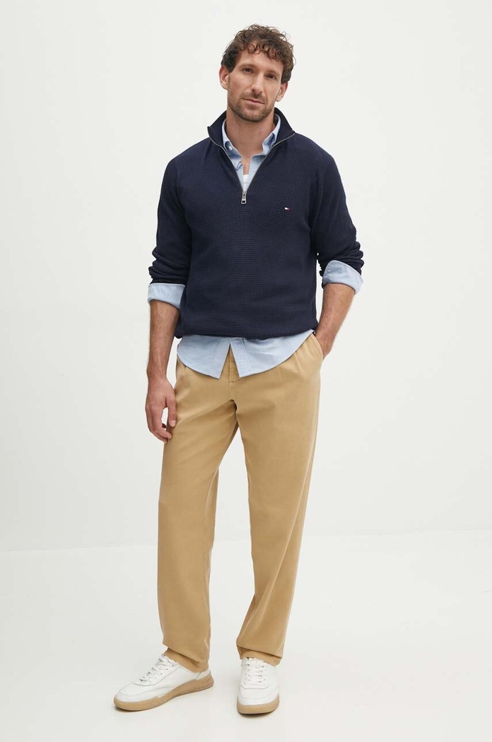Tommy Hilfiger spodnie MW0MW35639 beżowy AW24