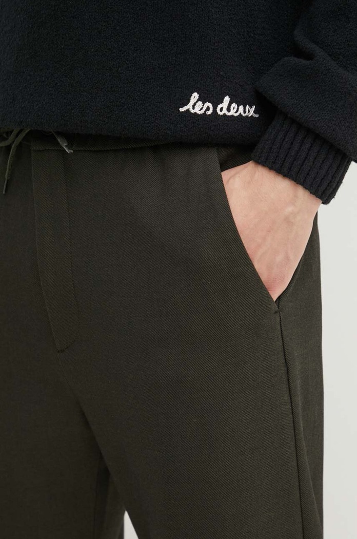 Les Deux spodnie zielony LDM501101