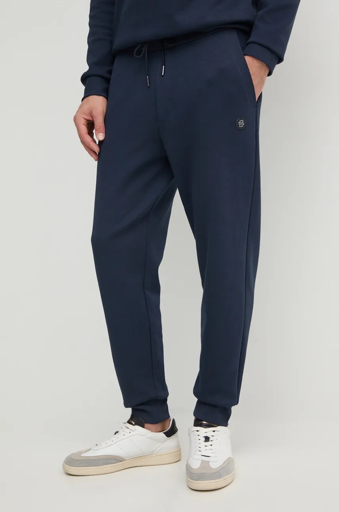BOSS pantaloni de trening C-Locsin 01 tricotaj bleumarin 50520322