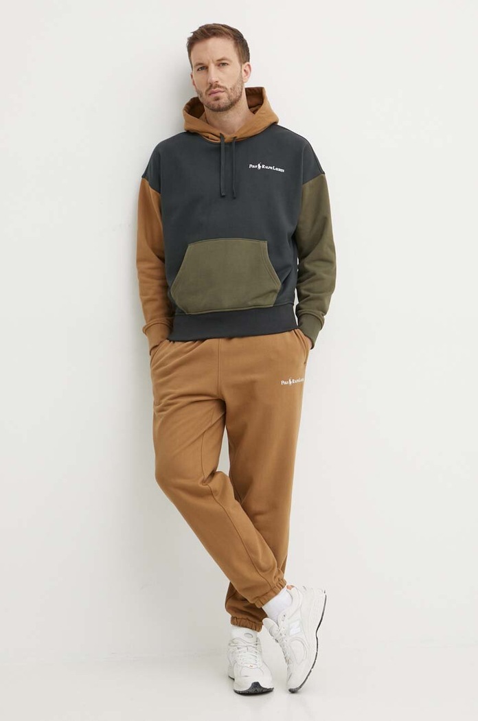 Polo Ralph Lauren spodnie dresowe 710950135 brązowy AW24