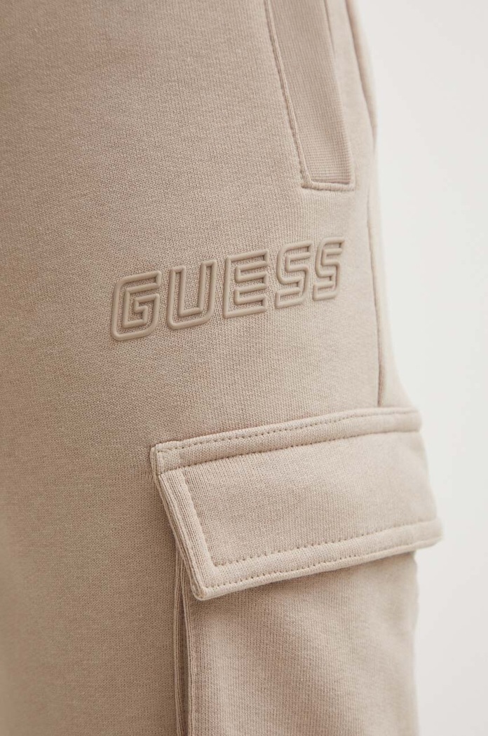 Guess pantaloni de trening ALDWIN bej Z4YB08.KAIJ1