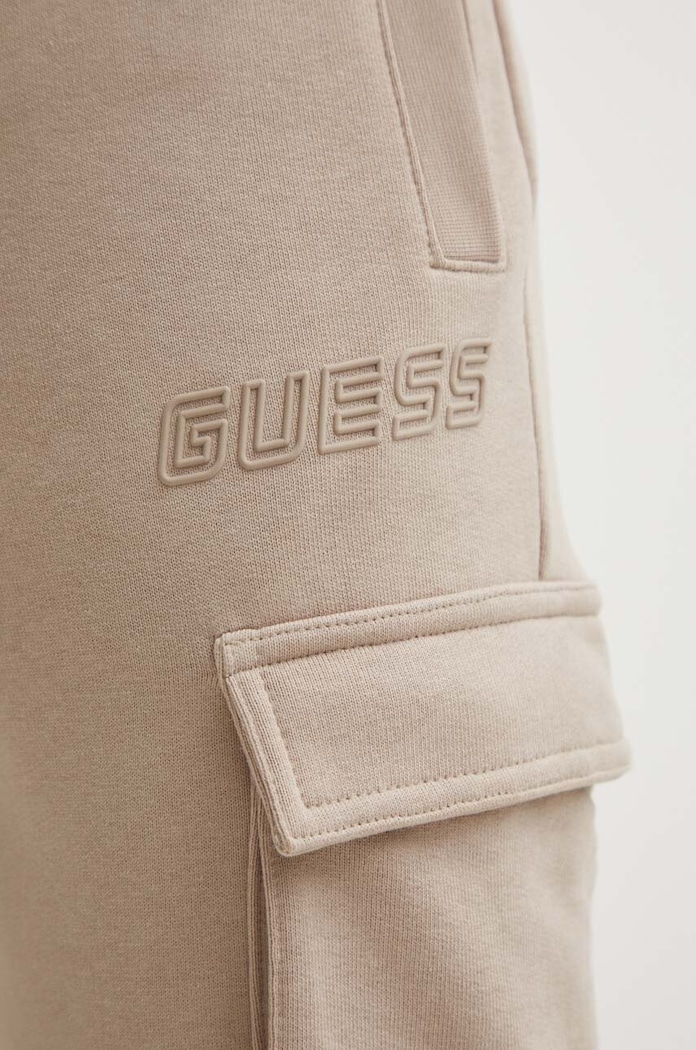Guess pantaloni de trening ALDWIN bej Z4YB08.KAIJ1