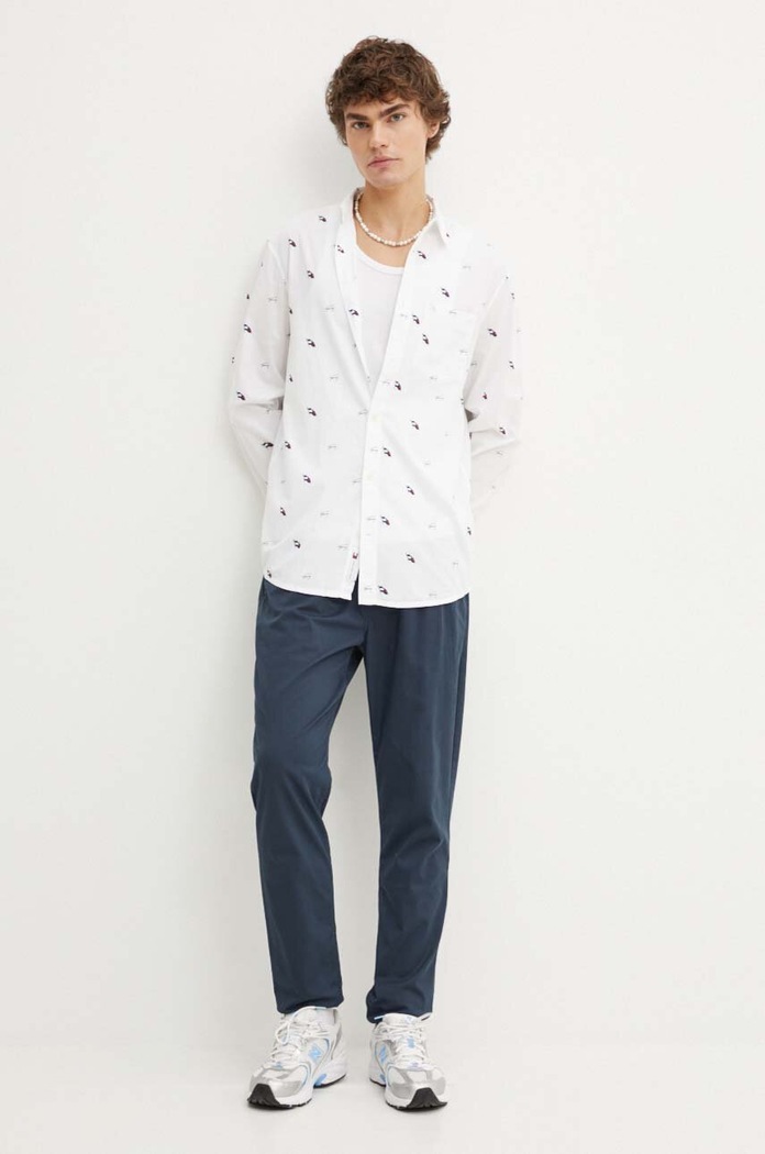 Tommy Jeans spodnie DM0DM19487 granatowy AW24