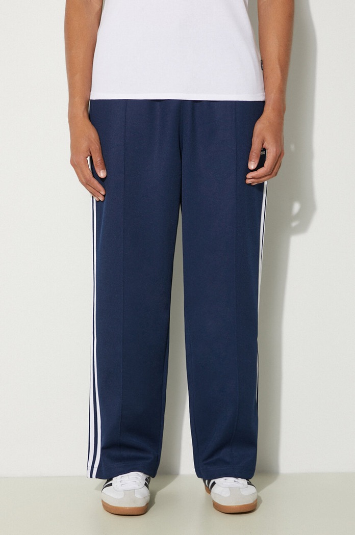 adidas Originals spodnie dresowe Adicolor Baggy Fit Firebird Pant dzianina granatowy IZ2466