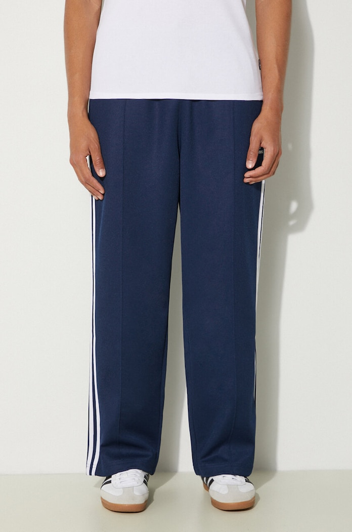 adidas Originals spodnie dresowe Adicolor Baggy Fit Firebird Pant dzianina granatowy IZ2466