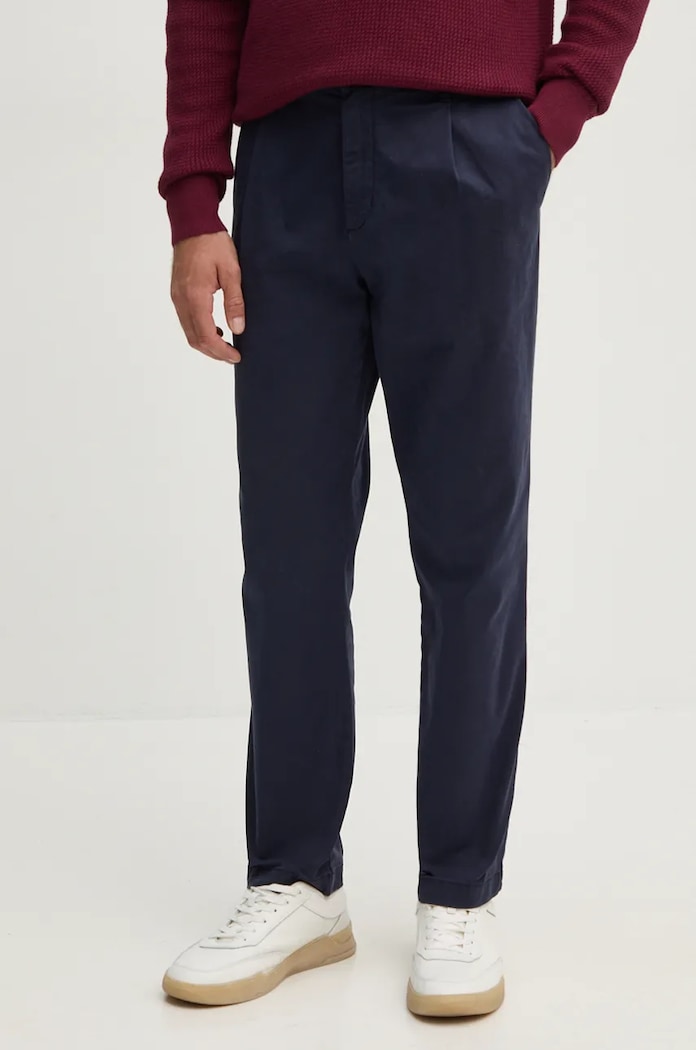 United Colors of Benetton pantaloni drept bleumarin 49QGUF04K