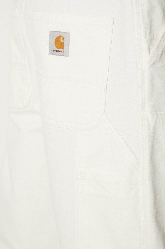 Бавовняні штани Carhartt WIP Double Knee Pant I031501.D602 бежевий