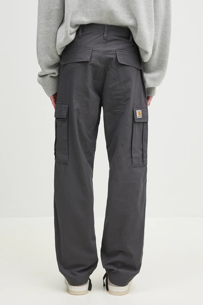 Clothing Carhartt WIP cotton trousers Regular Cargo Pant I032467.8702 gray