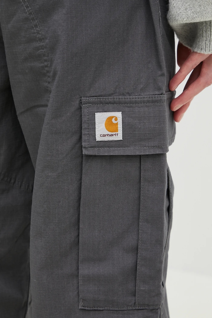 Carhartt WIP cotton trousers Regular Cargo Pant gray I032467.8702