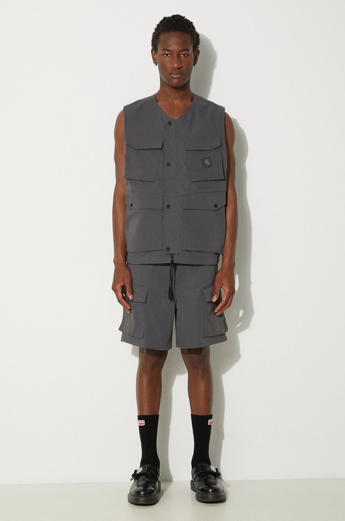 Carhartt WIP vest Balto Vest I033615.87XX gray AW24