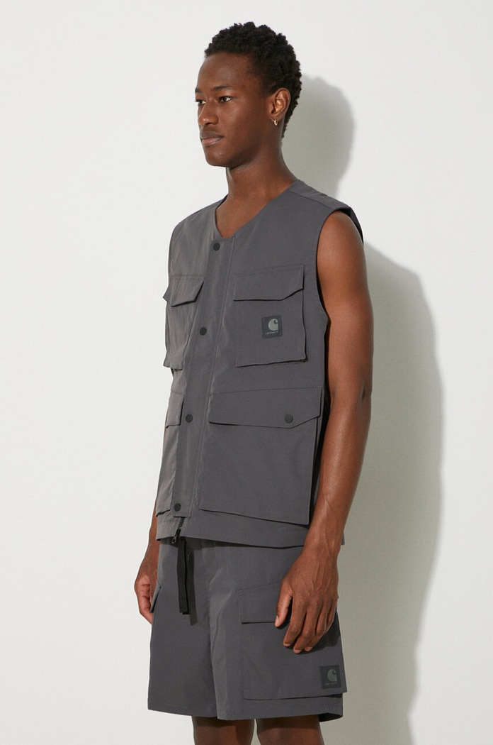 Carhartt WIP vest Balto Vest gray I033615.87XX