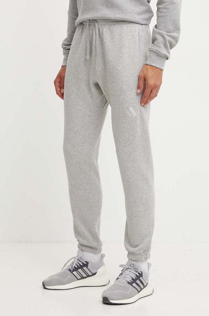 Tepláky adidas All SZN melanž sivá IY4148