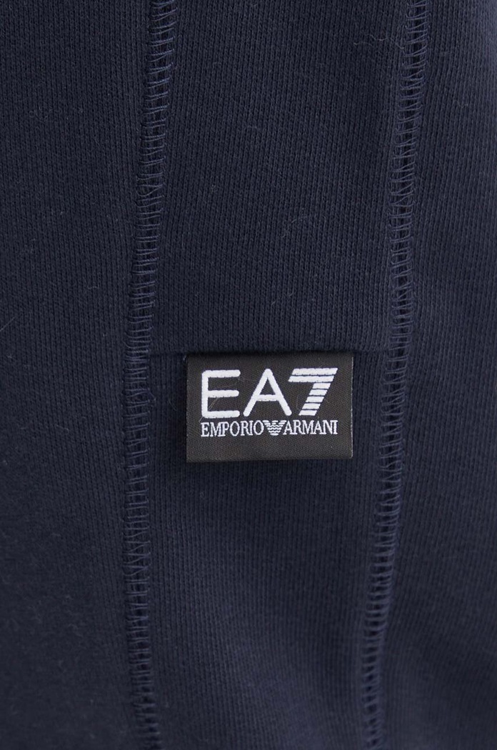 Памучен спортен панталон EA7 Emporio Armani тъмносин PJOGZ.6DPP57.1562