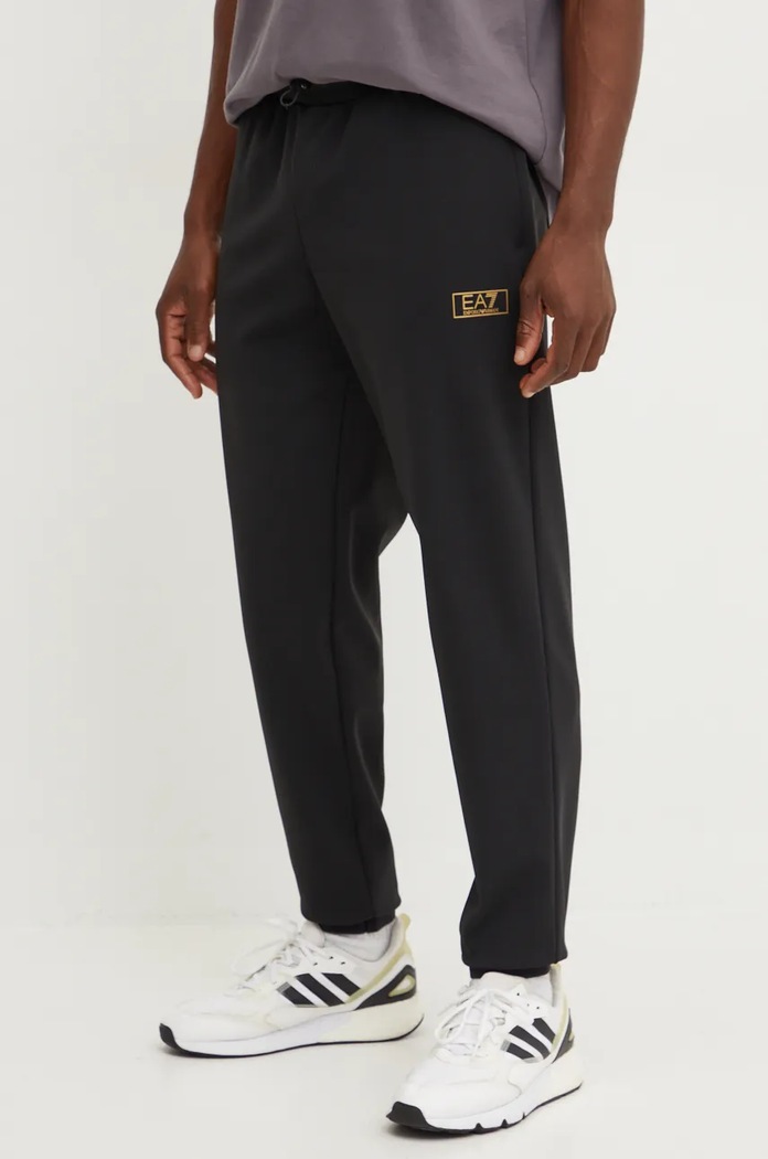 Спортен панталон EA7 Emporio Armani трикотаж черен AF10343.7M000028.UC001