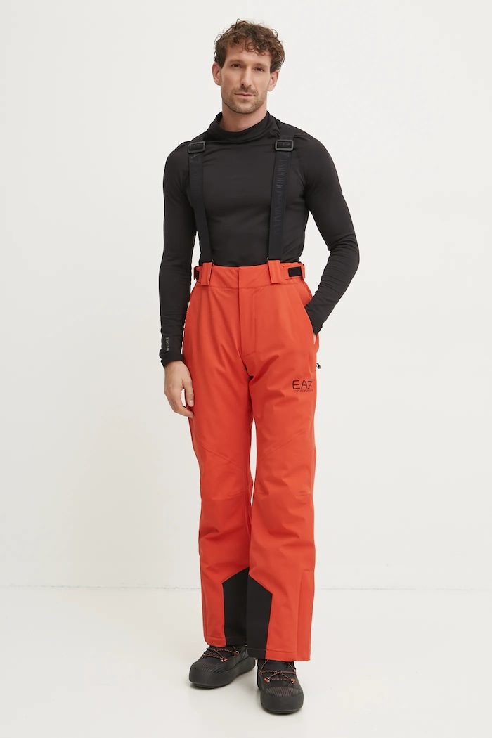 EA7 Emporio Armani pantaloni de schi Kitzbuhel Protectum panza portocaliu PNCJZ.6DPP27.1672