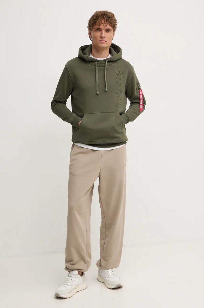 Спортен панталон Alpha Industries 146364 бежов AW24