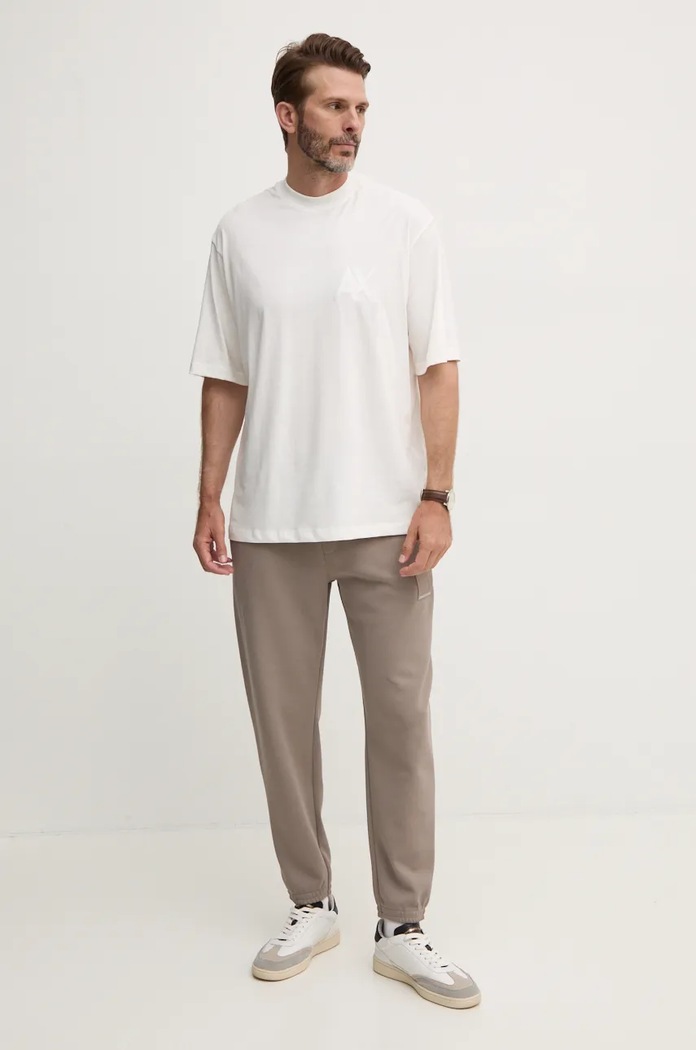 Tepláky Armani Exchange 6DZPJA.ZJNKZ béžová AW24