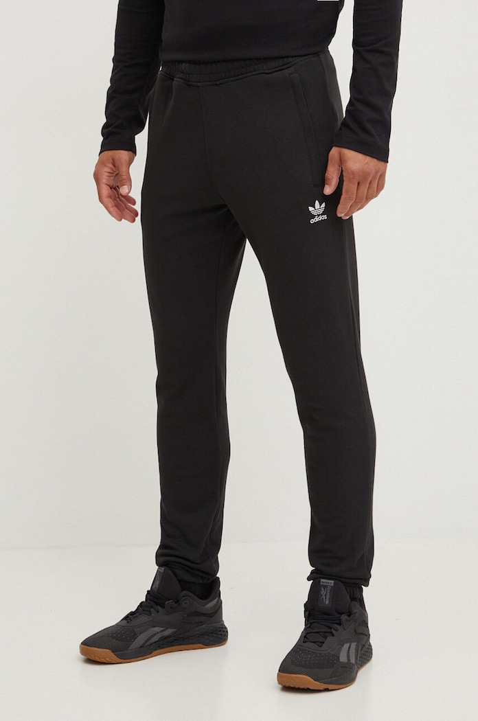 adidas Originals spodnie bawełna czarny IX7683