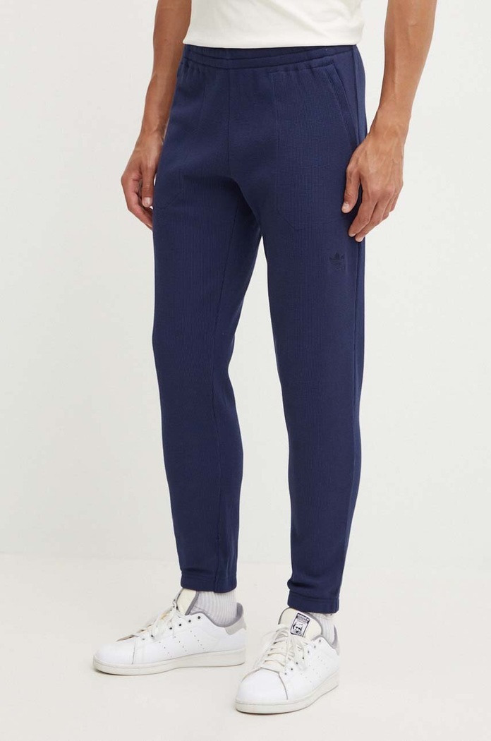 Tepláky adidas Originals pletenina tmavomodrá IY2305
