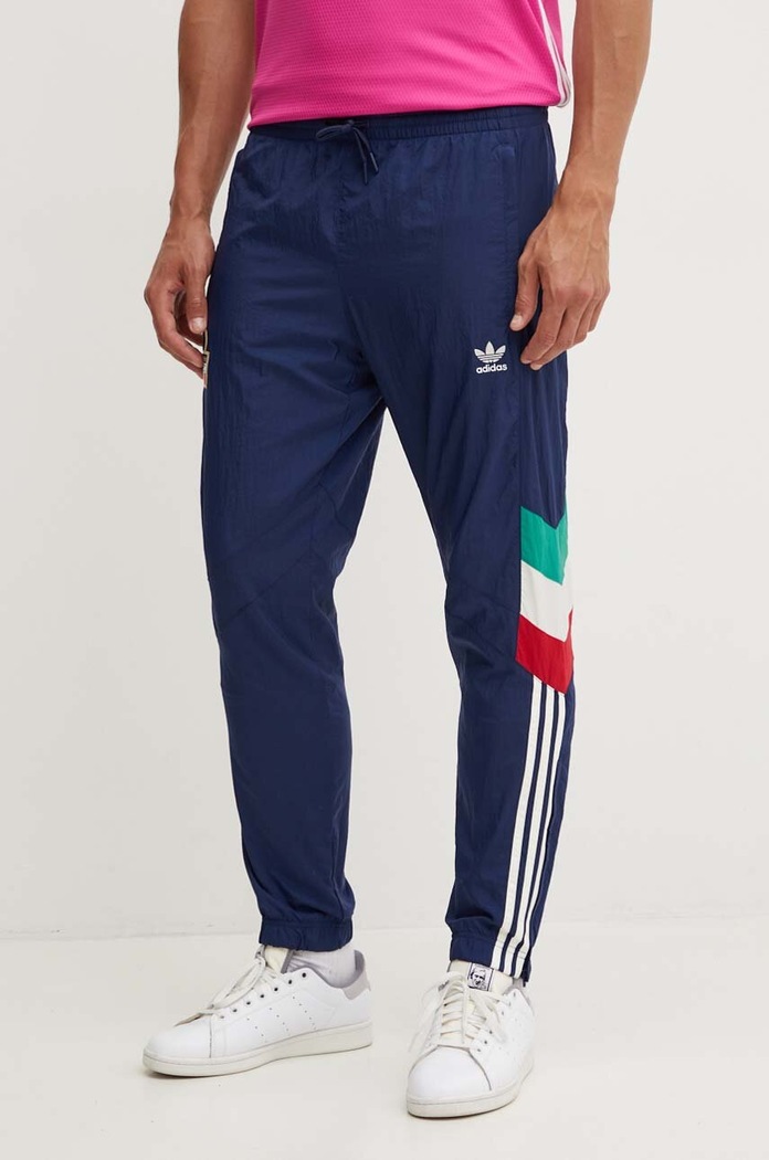 Tepláky adidas Originals látka tmavomodrá IY4630